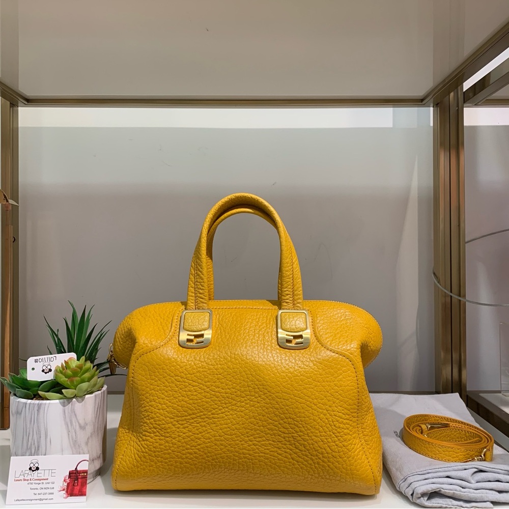 Fendi Yellow Duffle - Picture 3 of 7